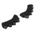 Silicone Toe Separators for Nail Art Pedicure Relaxing Toes 1 Pair (Black)