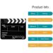 Sedremm Dry Erase Director's Film Movie Clapperboard Slate for Film TV MovieCut Action Scene (10x12in/24.5x30cm) White Clapboard and Colorful Stick - Buy Online on GoSupps.com
