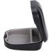 Voluxe Hearing Aid Case Plastic + Silicone Hearing Aid Storage Box Portable Waterproof for Store hearing aids 7 x 6.3 x 3cm(Black) - Buy Online on GoSupps.com