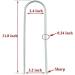 8pcs Heavy Duty Metal Trampoline Stakes - Long Ground Wind Anchors for Soccer Goals, Tents, Garden Decoration - Silver - Buy Online on GoSupps.com