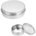 1Pc Silver Small Aluminum Tin Can with Lid Metal Round Tins Containers Screw Lid Round Tin Jar Container Bottle for Cosmetic Lip Balm Cream(50g) Refillable Containers Jars Tools and Accessories - Buy Online on GoSupps.com