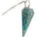 Orgonite Crystal Point Dowsing Pendulum with Amazonite - Handcrafted Healing Crystal for Scrying and Witchcraft Supplies - Buy Online on GoSupps.com