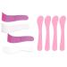 Bzkser 8 pieces of non -stick wax spatula - silicone spatula wax Applicator hair removal pencils Applicator spatula reusable scraper hard wax sticks
