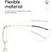 Fatigue Relief Cat-Eye Oversized Reading Glasses +2.00 - Blue Light Blocking for Comfortable Computer Use - Golden-Pink - Buy Online on GoSupps.com