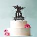 Heavy Gun Wedding Cake Topper - Groom & Bride With Heavy Gun Behind Each Other - Funny Gun Theme Wedding/Anniversary/Bridal Shower Cake Topper Mr and Mrs Wedding Cake Topper - Buy Online on GoSupps.com