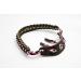 Ace Two Tactical Bow Wrist Sling 550 Paracord - Survival Hunting Shooting - Durable Leather with Grommet (Multiple Color Options) Bright Pink