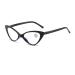 Iynwbjts Fashionable reading glasses anti-blue light retro classic cat eyes reading glasses wholesale for men and women who read reading glasses (color: Bright Black Frame/C1 Size: Myopia 1.50) Myopia 1.50 Bright Black Frame/C1