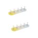FRCOLOR 2 Sets Nail Practice Holder Nail Racks for Nail Painting Nail Holders for Nail Painting Acrylic Nail Art Display Stand Nail Stands Gold and Silver Plastic Nail Flakes