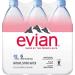 evian Natural Spring Water 1 Liter (Pack of 6), Naturally Filtered Spring Water, Naturally Filtered Spring Water in Large Bottles