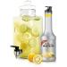 MONIN Yuzu Fruit Mix Puree 1L - Vegan-Friendly & Allergen-Free | 100% Natural Ingredients for Cocktails, Smoothies, Mocktails | 2-in-1 Yuzu Puree & Sugar Syrup Hybrid - Buy Online on GoSupps.com