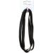 Long Plain Black Headband Hair Elastics With Metal Hairbands Gym Sport Football for Women Girls by Glitz4Girlz - Buy Online on GoSupps.com