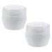 YARNOW Lot de 2 Bo tes Poudre Blanches avec Houppettes Douces pour B b s R cipient Portable de Voyage Distributeur S curis pour Application Uniforme de Poudre Soins B b et