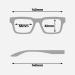 X Frame Therapy Blue Light Glasses for Men & Women - Clearfinity Acetate Blueblock Screen Glasses - Buy Online on GoSupps.com
