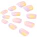 Coffin False Nails Short Fake Nails Natural Gradient Press on Nails Bellarina Acrylic Stick on Nails 24pcs for Women and Girls (Color : 2 Size : Free size) 1 count (Pack of 1) 2 - Buy Online on GoSupps.com