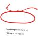 WRITWAA 16 Pcs Buddhist Red Bracelet Dainty Bracelets Red DIY Bracelet Hand Jewelry Woven Bracelets Bulk Bracelets Adjustable Red Braided Bracelets Men and Women Rope Manual Accessories 12x12cmx5pcs Redx5pcs - Buy Online on GoSupps.com