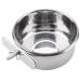 Ftvogue hanging adjustable food water food food stainless steel parrot parrot feeder bird cage accessible drinking cups