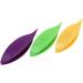 Colorful Plastic Tatting Shuttles Set 3PCS for DIY Hand Lacemaking Craft - Yellow/Purple/Green - Buy Online on GoSupps.com