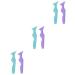 minkissy 6pi ces Pochoirs Eyeliner Silicone Pour Maquillage Yeux Outils Et Dessin Et Facile Lignes Pour Toutes Occasions 1 unit (Lot de 1) couleur assortie -1x3pcs
