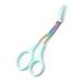 YITAQI Eyebrow Comb Scissors,Titanium Grooming Trimmer Makeup Tools Stainless Steel Eyelash Hair Clips Shaping Razor Hair Scissors Trimmer(Green) Green,Purple