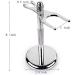 Premium Razor Holder & Shaving Brush Rack for Men | Finest Roof Hair 2.9x6 inches Silver | Perfect Shaving Accessories - Buy Online on GoSupps.com