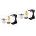 Minkissy 2 sets of razor set razor shaving beard care set beard oil shaving cream suits for men shaving brush holder shaving accessories desk set shaving rack bracket man stainless steel