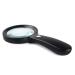 Magnifying Glass with Light 10X Magnification Lightweight Handheld Magnifying Glass for Reading Hobbies Magnifier/Black Comfortable Anniversary