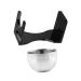 Minkissy 1 set of shaving set bowl with shaving cream gifts for the friend holder for shaving brush shaving razor shaving rack shaving stands and bowl shaving shell stainless steel beard men metal