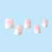 Ombre Press on Nails Short Square Nude White Gradient Full Cover Acrylic Stick on Nails for Women & Girls | 24Pcs French Manicure Decoration - Buy Online on GoSupps.com
