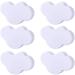 6 pieces of furniture buttons children's room set cloud shape children furniture handle door buttons cabinet button handle button for bedroom living room kitchen children's room decorative (white)