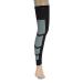 Calf Compression Sleeve Extra Long Design Calf Compression Support with Anti Slip Silicone Mat Robust Polyester Spandex Leg Compression Brace(MBlack)