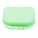 Denture Box Retainer Case Denture Storage Bath Box Denture Holder Box Cleaning Box Lightweight and Portable Cleaning Box with Filter (S Green) S Green