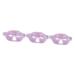 Fomiyes 3st half mask made of ice heat-ice-compress eye flap pearl reusable coolant cool warming eye eye flaps travel eye mask Violet double-sided pvc