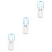 FOYTOKI 3pcs Nano Water Replenishing Instrument Facial Mister Cool Mist Handheld Steamer White Plastic