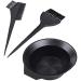 UKD Hair Coloring Kit Tool with Brush Bowl Set Double Sided Coloring Hair Salon Black for Fashion 3PCS Hairdressing Tool