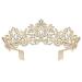 Wedding Tiaras for Women  Didder Crystal Tiara Princess Crown for Women Gold