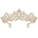 Wedding Tiaras for Women  Didder Crystal Tiara Princess Crown for Women Gold