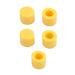 New Lon0167 5PCs round presented shaped tactile button cap reliable effectiveness covers protectors yellow for 6x6mm clock switch (ID: 4BA 56 CC bed)