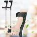 Aluminum Forearm Crutches Walking Lightweight Ergonomic Handles Crutches for Adults Foldable and Easy to Carry for Elderly/Disabled People powerfully Prosperous