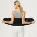 Wgust support belt for the lower back for men and women lumbar support for pain relief sciatica scoliosis herniated disc adjustable and breathable (color: black size: 8 80x160cm black