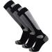 Pure Athlete Value Ski Socks for Men, Women  Snowboarding, Winter, Cold Weather Large-X-Large 3 Pairs - Black