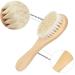 Natural Wooden Handle Soft Press Baby Hairbrush and Super Soft Hair Suitable for Newborns and Children's Natural Wooden Handles Soft Press - Buy Online on GoSupps.com