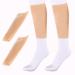 1 Pair Realistic Silicone Leg Enhancement Calf Pads Arms Sleeve Sets for O-Shaped Leg Pad 0.39in Thickness False Foot Cover for Crooked or Thin Legs Covering Scars a pair 0.39in/1cm thickness