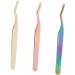 Buy 2pcs Eyelash Extension Applicator & Tweezers Set - Steel Lash Nippers for Perfect False Eyelashes Application | International Shipping Available - Buy Online on GoSupps.com