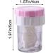 2pcs Portable Contact Lens Washer - Manual Rotating Cleaner Holder Container for Travel - Pink & Lake Blue - Buy Online on GoSupps.com