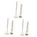POPETPOP 3 Sets Makeup Brush Cosmetics Brush Face Makeup Brush Applicator Facial Tools Face Wash Brush Powder Highlight Lip Brush Corrugated Silk Nylon Wool Woman