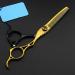 Hair Cutting Scissors 6 Inch Professional Japan Steel Gold Hollow Hair Scissors Haircut Thinning Barber Makas Hair Cutting Shears Hairdressing Scissors Set - Buy Online on GoSupps.com