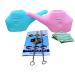 HealthGoodsIn Set of 2 Traveler  s Unbreakable Plastic Neti Pot 5 Sachets Salt + 2 Cleaning Brushes - Pink and Blue Color