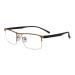 Edgun glasses progressive multifocal reading glasses Blow light-blocking spring hinge computer reader for women-men glasses (color: gold size: +2.0) +2.0 gold