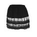 Plus Size Shirt Extenders Women Layering Fake Top Sweep Lace Skirt for Shirts Black 5XL/Waist:41.34''
