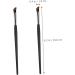 Outanaya 2pcs Eyebrow Brush Thin Eyeliner Brush Cosmetic Blending Brush Angled Eyeliner Brush Wood - Buy Online on GoSupps.com